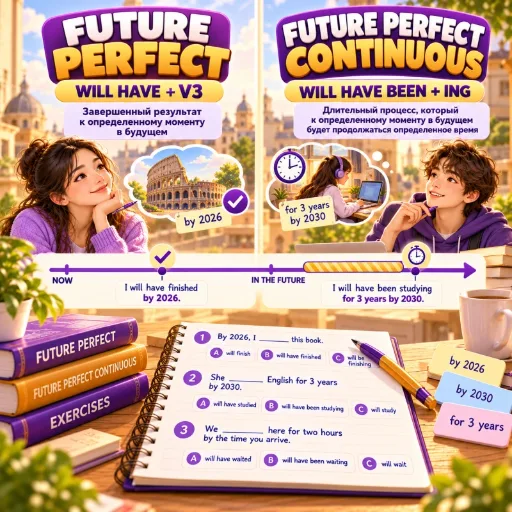 Future Perfect или Future Perfect Continuous - 80 упражнений