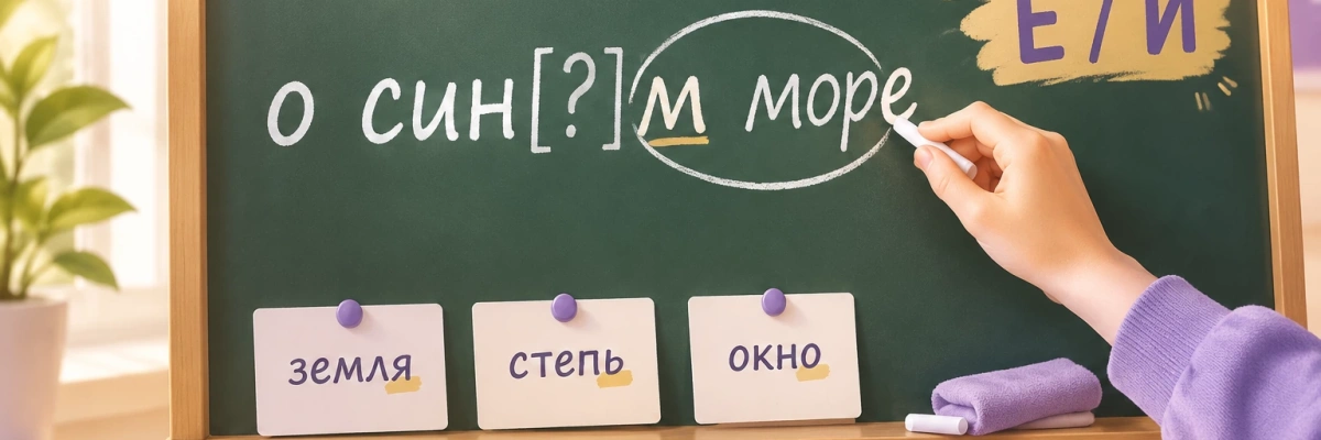 Безударные окончания существительных, прилагательных и глаголов